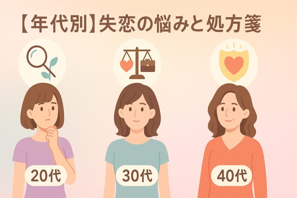 【年代別】失恋の悩みと処方箋