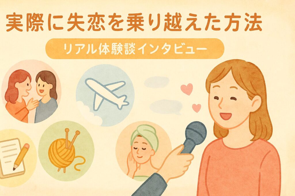 実際に失恋を乗り越えた方法【リアル体験談インタビュー】