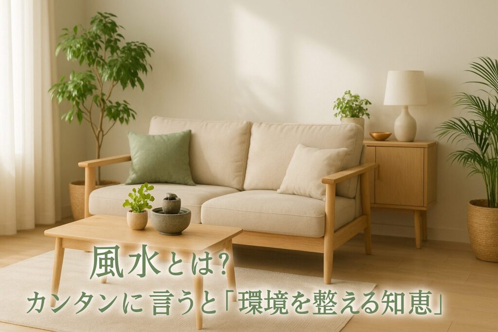 そもそも風水とは?カンタンに言うと「環境を整える知恵」