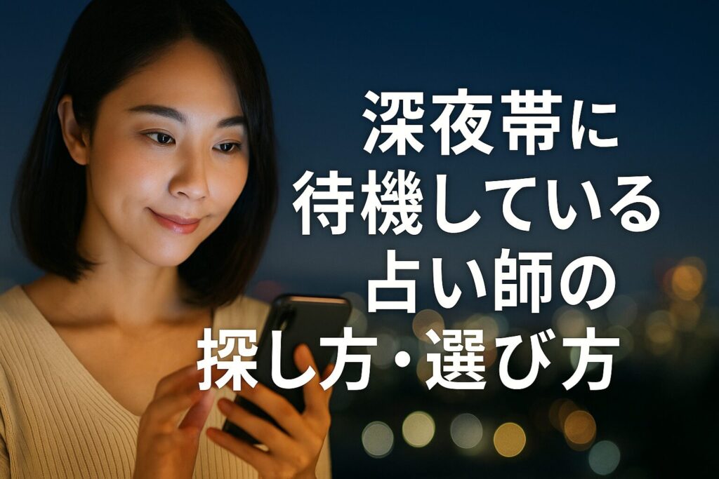 深夜帯に待機している占い師の探し方・選び方