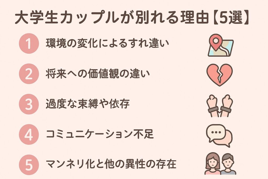 大学生カップルが別れる理由5選