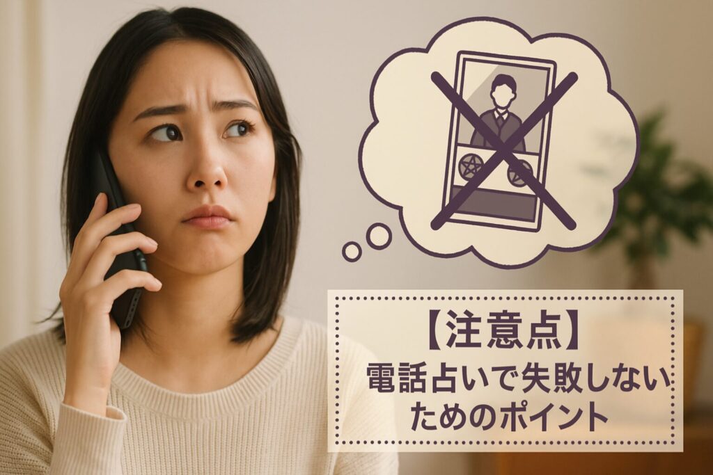 【注意点】電話占いで失敗しないためのポイント