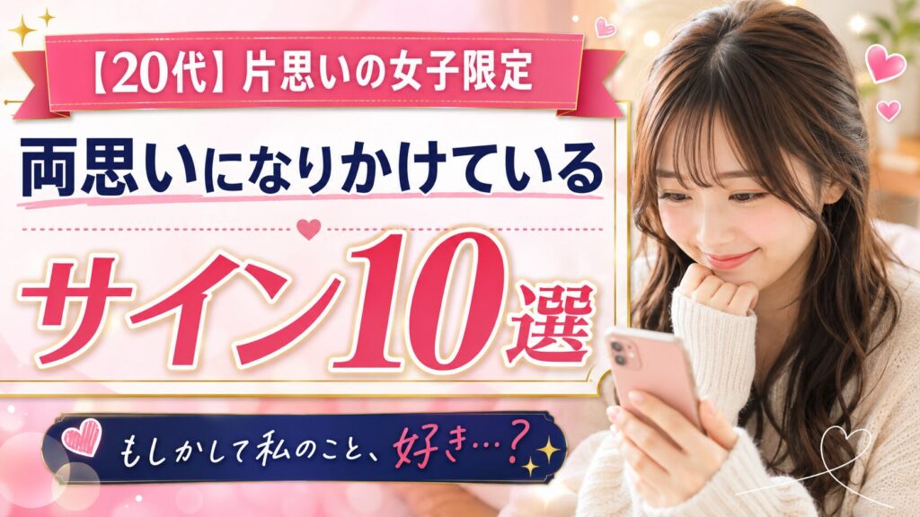 【20代】片思いの女子限定｜両思いになりかけているサイン10選