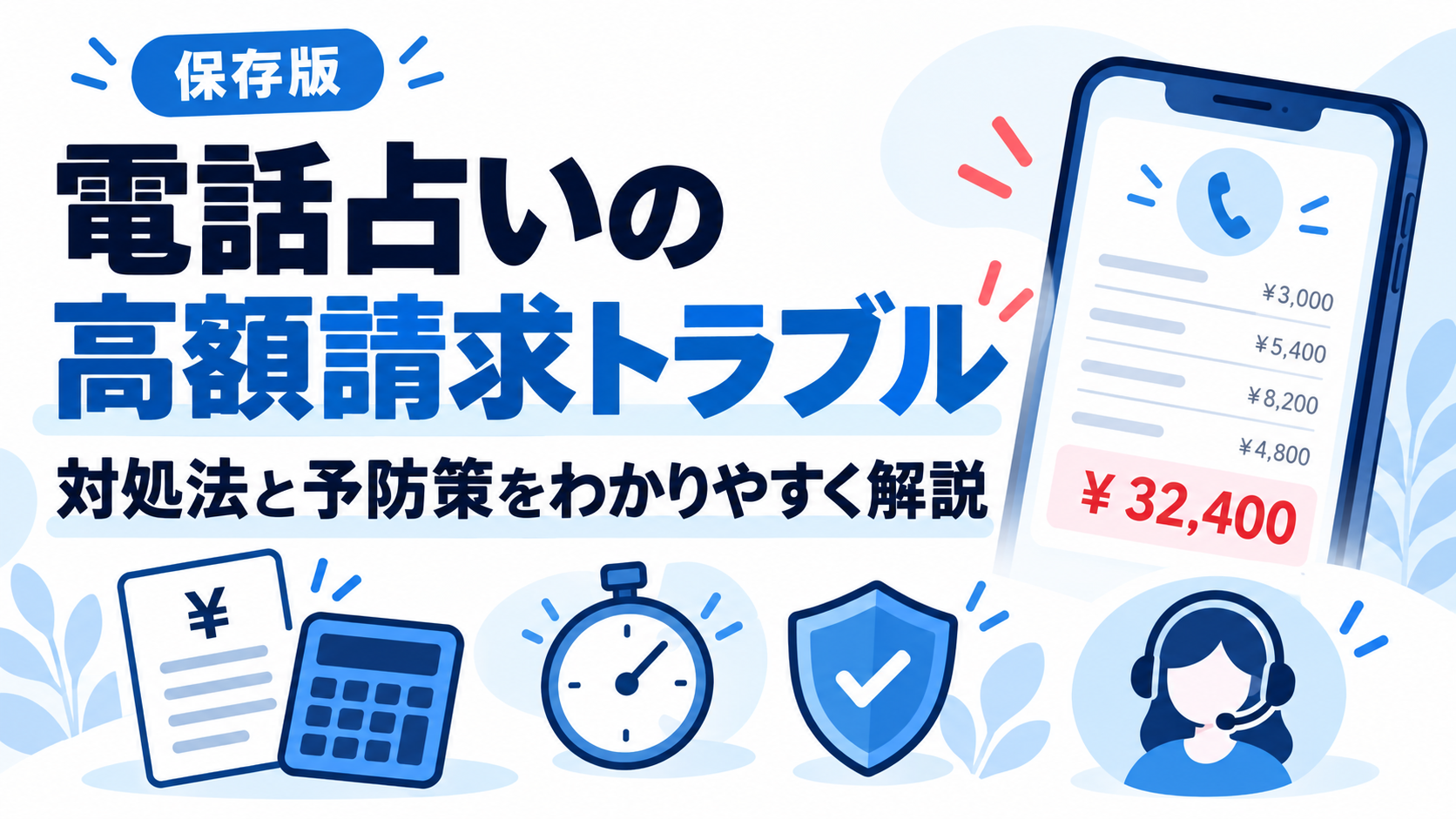 電話占いの高額請求トラブルはどう対処する？｜予防策と相談先