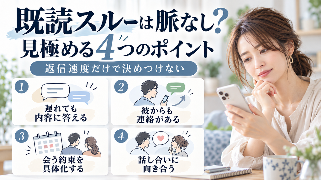 既読スルーは脈なし？見極める4つの判断ポイント