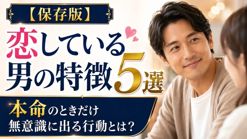 【保存版】恋している男の特徴5選｜本命のときだけ無意識に出る行動とは？