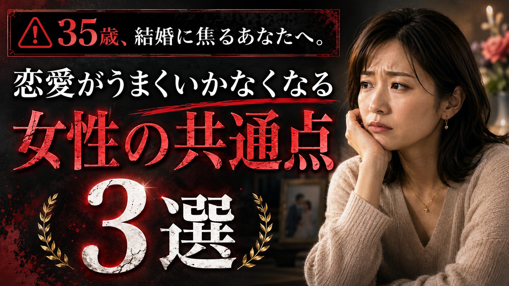 35歳、結婚に焦るあなたへ。｜恋愛がうまくいかなくなる女性の共通点【3選】