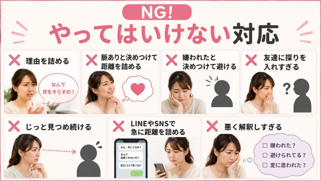 【NG】やってはいけない対応を説明する画像