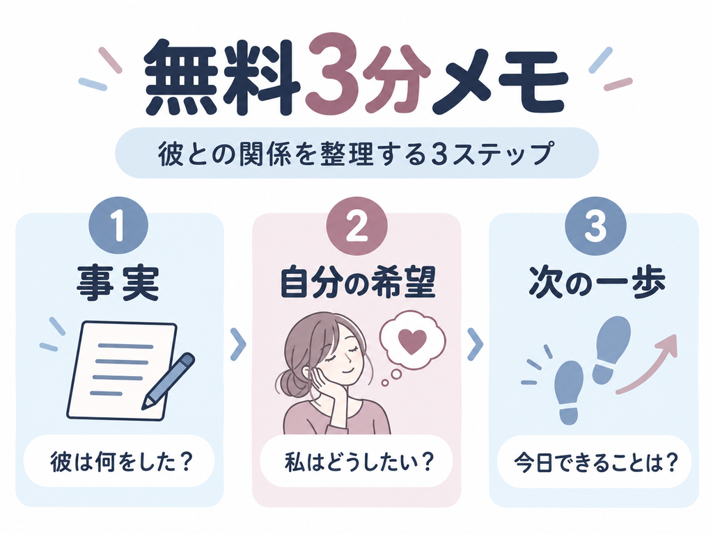 彼との関係を前に進めるために今日できること