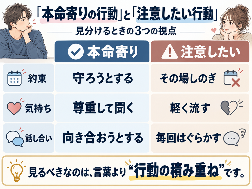 慎重な男性と、関心が薄い男性の違い
