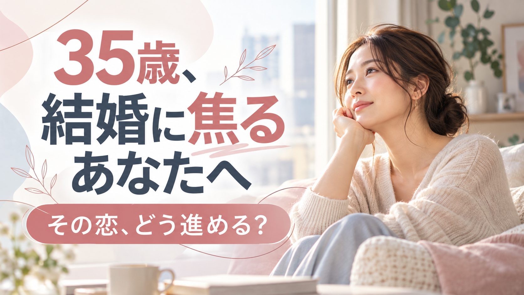 35歳で結婚に焦る女性へ｜恋愛がうまくいかない3つの理由と対処法