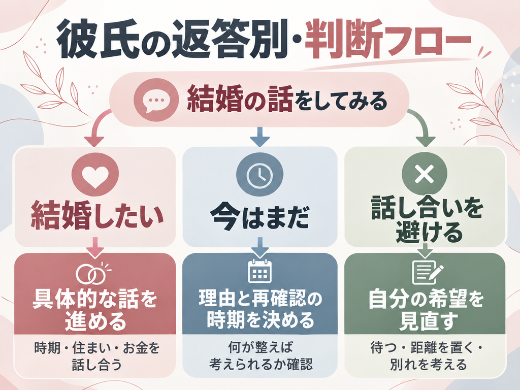 彼の返答別に考える｜待つ・話し合う・離れるの判断基準