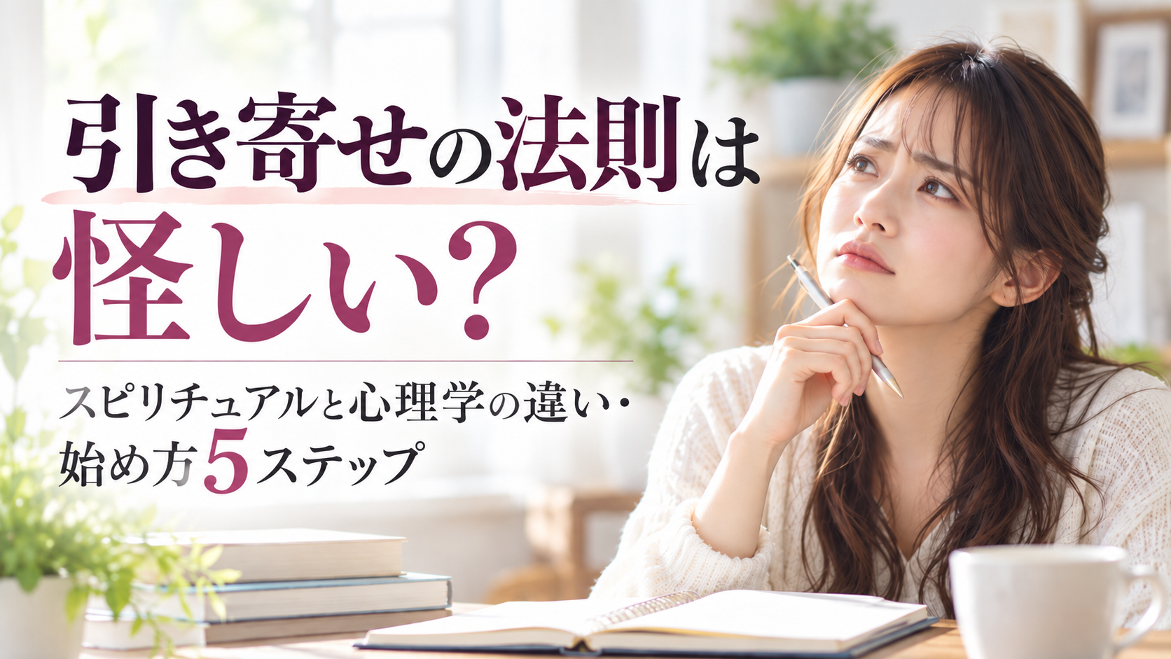 引き寄せの法則は怪しい？｜スピリチュアルと心理学の違い・始め方5ステップ